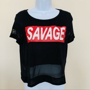 Savage crop top